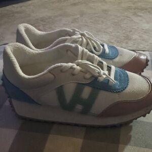 Vintage Havana White and Blue Sneakers